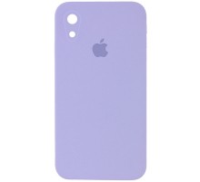 Чохол Silicone Case Square Full Camera Protective (AA) для Apple iPhone XR (6.1") Бузковий / Dasheen
