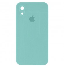 Чохол Silicone Case Square Full Camera Protective (AA) для Apple iPhone XR (6.1") Бірюзовий / Ice Blue