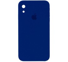 Чохол Silicone Case Square Full Camera Protective (AA) для Apple iPhone XR (6.1") Синій / Deep navy