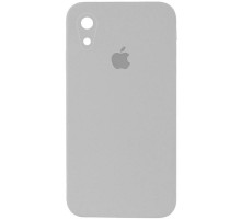 Чохол Silicone Case Square Full Camera Protective (AA) для Apple iPhone XR (6.1") Сірий / Light Grey
