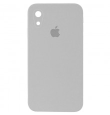 Чохол Silicone Case Square Full Camera Protective (AA) для Apple iPhone XR (6.1") Сірий / Light Grey