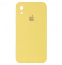 Чохол Silicone Case Square Full Camera Protective (AA) для Apple iPhone XR (6.1") Жовтий / Canary Yellow