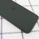 Чохол Silicone Case Square Full Camera Protective (AA) для Apple iPhone 11 (6.1") Зелений / Black Green