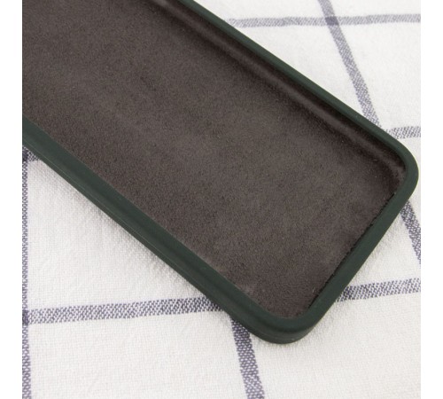 Чохол Silicone Case Square Full Camera Protective (AA) для Apple iPhone 11 (6.1") Зелений / Black Green Чохол Silicone Case Square Full Camera Protective (AA) для Apple iPhone 11 (6.1") Зелений / Black Green
