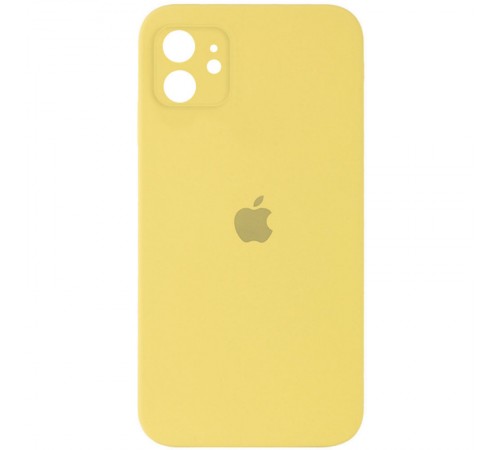 Чохол Silicone Case Square Full Camera Protective (AA) для Apple iPhone 11 (6.1") Жовтий / Canary Yellow Чохол Silicone Case Square Full Camera Protective (AA) для Apple iPhone 11 (6.1") Жовтий / Canary Yellow