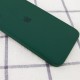 Чохол Silicone Case Square Full Camera Protective (AA) для Apple iPhone 11 (6.1") Зелений / Dark green