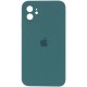 Чохол Silicone Case Square Full Camera Protective (AA) для Apple iPhone 11 (6.1") Зелений / Pine green