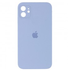 Чохол Silicone Case Square Full Camera Protective (AA) для Apple iPhone 11 (6.1") Блакитний / Mist blue