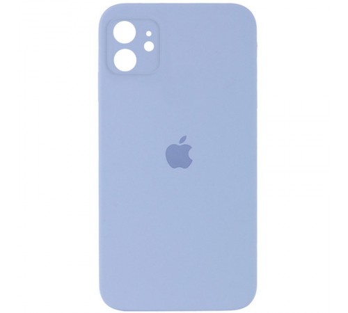 Чохол Silicone Case Square Full Camera Protective (AA) для Apple iPhone 11 (6.1") Блакитний / Mist blue Чохол Silicone Case Square Full Camera Protective (AA) для Apple iPhone 11 (6.1") Блакитний / Mist blue