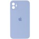 Чохол Silicone Case Square Full Camera Protective (AA) для Apple iPhone 11 (6.1") Блакитний / Mist blue