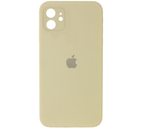 Чохол Silicone Case Square Full Camera Protective (AA) для Apple iPhone 11 (6.1") Жовтий / Mellow Yellow Чохол Silicone Case Square Full Camera Protective (AA) для Apple iPhone 11 (6.1") Жовтий / Mellow Yellow