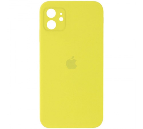 Чохол Silicone Case Square Full Camera Protective (AA) для Apple iPhone 11 (6.1") Жовтий / Bright Yellow Чохол Silicone Case Square Full Camera Protective (AA) для Apple iPhone 11 (6.1") Жовтий / Bright Yellow