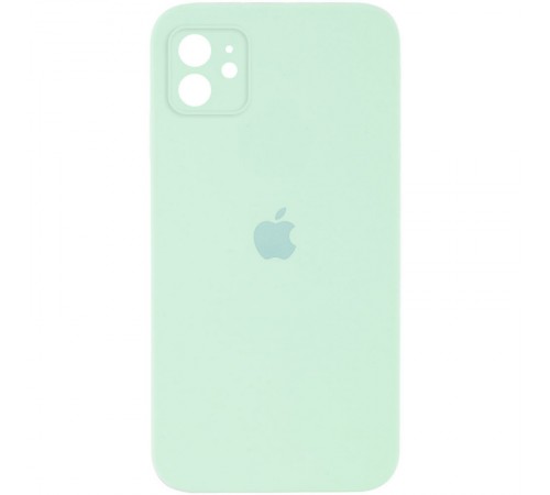 Чохол Silicone Case Square Full Camera Protective (AA) для Apple iPhone 11 (6.1") Бірюзовий / Light Turquoise Чохол Silicone Case Square Full Camera Protective (AA) для Apple iPhone 11 (6.1") Бірюзовий / Light Turquoise