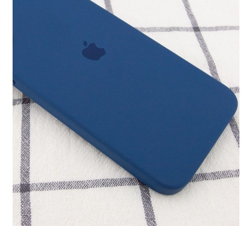 Чохол Silicone Case Square Full Camera Protective (AA) для Apple iPhone 11 (6.1") Синій / Navy blue Чохол Silicone Case Square Full Camera Protective (AA) для Apple iPhone 11 (6.1") Синій / Navy blue