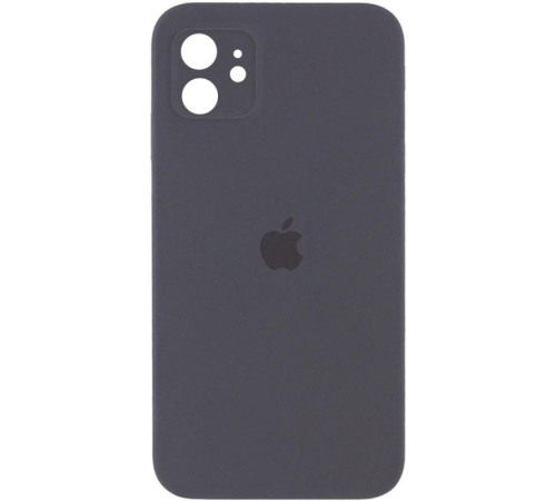 Чохол Silicone Case Square Full Camera Protective (AA) для Apple iPhone 11 (6.1") Сірий / Charcoal Gray