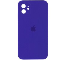 Чохол Silicone Case Square Full Camera Protective (AA) для Apple iPhone 11 (6.1") Фіолетовий / Ultra Violet