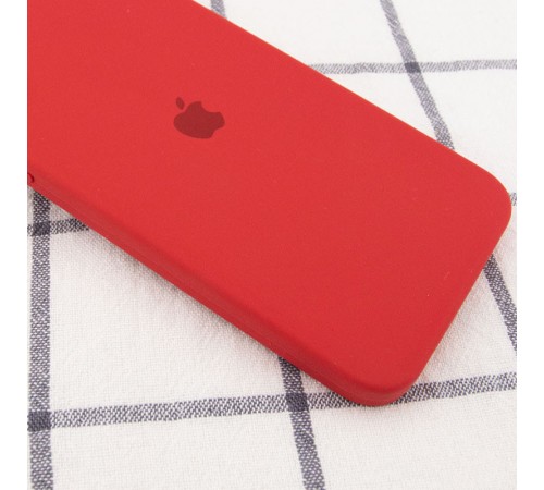 Чохол Silicone Case Square Full Camera Protective (AA) для Apple iPhone 11 (6.1") Червоний / Camellia Чохол Silicone Case Square Full Camera Protective (AA) для Apple iPhone 11 (6.1") Червоний / Camellia
