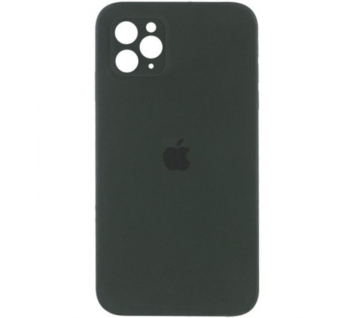 Чохол Silicone Case Square Full Camera Protective (AA) для Apple iPhone 11 Pro (5.8") Зелений / Black Green Чохол Silicone Case Square Full Camera Protective (AA) для Apple iPhone 11 Pro (5.8") Зелений / Black Green