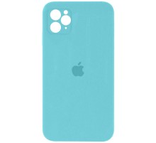 Чохол Silicone Case Square Full Camera Protective (AA) для Apple iPhone 11 Pro (5.8") Бірюзовий / Marine Green