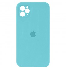 Чохол Silicone Case Square Full Camera Protective (AA) для Apple iPhone 11 Pro (5.8") Бірюзовий / Marine Green