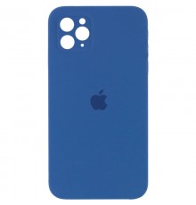 Чохол Silicone Case Square Full Camera Protective (AA) для Apple iPhone 11 Pro (5.8") Синій / Navy blue