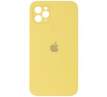 Чохол Silicone Case Square Full Camera Protective (AA) для Apple iPhone 11 Pro (5.8") Жовтий / Canary Yellow