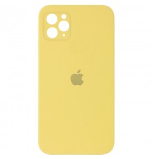 Чохол Silicone Case Square Full Camera Protective (AA) для Apple iPhone 11 Pro (5.8") Жовтий / Canary Yellow