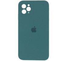 Чохол Silicone Case Square Full Camera Protective (AA) для Apple iPhone 11 Pro (5.8") Зелений / Pine green