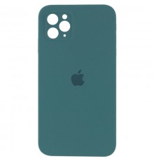 Чохол Silicone Case Square Full Camera Protective (AA) для Apple iPhone 11 Pro (5.8") Зелений / Pine green