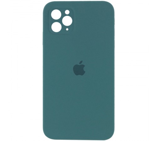 Чохол Silicone Case Square Full Camera Protective (AA) для Apple iPhone 11 Pro (5.8") Зелений / Pine green Чохол Silicone Case Square Full Camera Protective (AA) для Apple iPhone 11 Pro (5.8") Зелений / Pine green