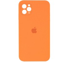 Чохол Silicone Case Square Full Camera Protective (AA) для Apple iPhone 11 Pro (5.8") Помаранчевий / Papaya