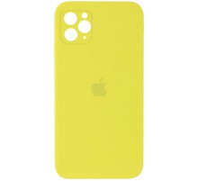 Чохол Silicone Case Square Full Camera Protective (AA) для Apple iPhone 11 Pro (5.8") Жовтий / Bright Yellow