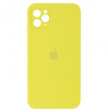 Чохол Silicone Case Square Full Camera Protective (AA) для Apple iPhone 11 Pro (5.8") Жовтий / Bright Yellow