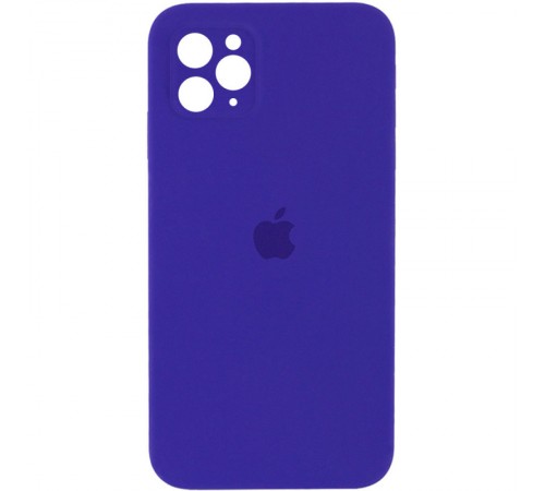 Чохол Silicone Case Square Full Camera Protective (AA) для Apple iPhone 11 Pro (5.8") Фіолетовий / Ultra Violet Чохол Silicone Case Square Full Camera Protective (AA) для Apple iPhone 11 Pro (5.8") Фіолетовий / Ultra Violet