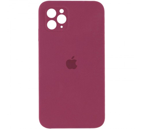 Чохол Silicone Case Square Full Camera Protective (AA) для Apple iPhone 11 Pro (5.8") Бордовий / Plum Чохол Silicone Case Square Full Camera Protective (AA) для Apple iPhone 11 Pro (5.8") Бордовий / Plum