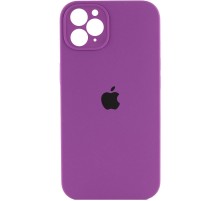 Чохол Silicone Case Square Full Camera Protective (AA) для Apple iPhone 11 Pro (5.8") Фіолетовий / Grape
