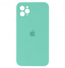 Чохол Silicone Case Square Full Camera Protective (AA) для Apple iPhone 11 Pro Max (6.5") Бірюзовий / Turquoise