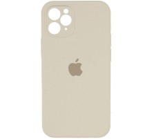 Чохол Silicone Case Square Full Camera Protective (AA) для Apple iPhone 11 Pro Max (6.5") Бежевий / Antigue White