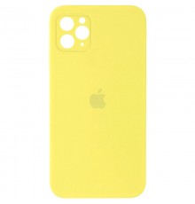 Чохол Silicone Case Square Full Camera Protective (AA) для Apple iPhone 11 Pro Max (6.5") Жовтий / Yellow