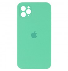 Чохол Silicone Case Square Full Camera Protective (AA) для Apple iPhone 11 Pro Max (6.5") Зелений / Spearmint