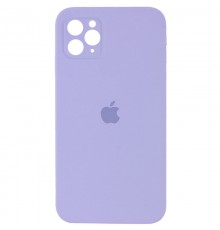 Чохол Silicone Case Square Full Camera Protective (AA) для Apple iPhone 11 Pro Max (6.5") Бузковий / Dasheen
