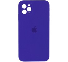 Чохол Silicone Case Square Full Camera Protective (AA) для Apple iPhone 11 Pro Max (6.5") Фіолетовий / Ultra Violet
