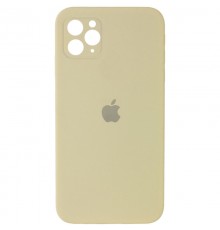 Чохол Silicone Case Square Full Camera Protective (AA) для Apple iPhone 11 Pro Max (6.5") Жовтий / Mellow Yellow