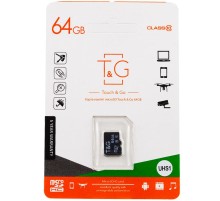Карта пам'яті T&G (UHS-1) microSDXC Class 10 - 64GB (без адаптера) Чорний