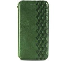 Шкіряний чохол-книжка GETMAN Cubic (PU) для Samsung Galaxy A51 Зелений