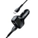 АЗП Hoco Z36 Leader 2.4A (2USB-A) + кабель USB to MicroUSB Чорний