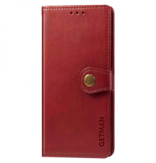 Шкіряний чохол-книжка GETMAN Gallant (PU) для Samsung Galaxy S20 FE Червоний
