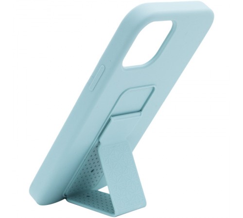 Чохол Silicone Case Hand Holder для Apple iPhone 12 Pro Max (6.7") Бірюзовий / Ice Blue Чохол Silicone Case Hand Holder для Apple iPhone 12 Pro Max (6.7") Бірюзовий / Ice Blue