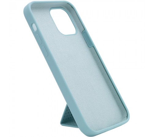 Чохол Silicone Case Hand Holder для Apple iPhone 12 Pro Max (6.7") Бірюзовий / Ice Blue Чохол Silicone Case Hand Holder для Apple iPhone 12 Pro Max (6.7") Бірюзовий / Ice Blue
