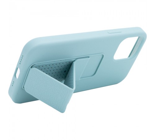Чохол Silicone Case Hand Holder для Apple iPhone 12 Pro Max (6.7") Бірюзовий / Ice Blue Чохол Silicone Case Hand Holder для Apple iPhone 12 Pro Max (6.7") Бірюзовий / Ice Blue